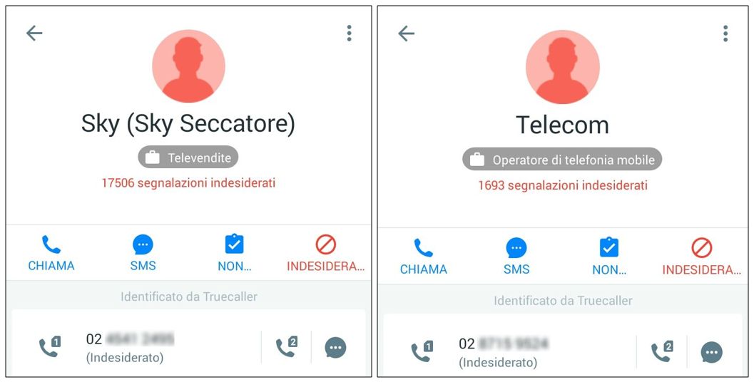 molestie telefoniche